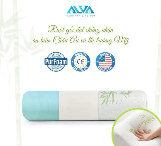 Gối sợi tre cao cấp Bambo xuất khẩu cho Bé