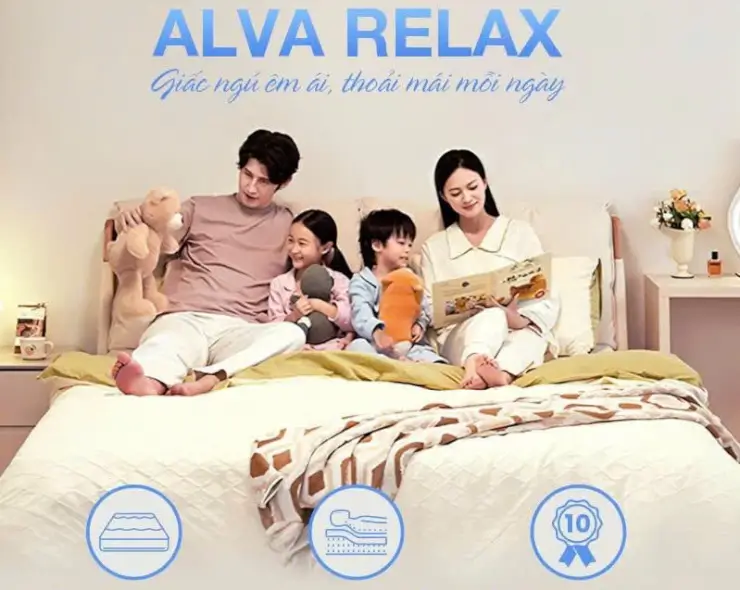 Nệm cao su bông gấp 3 Alva Relax: giải pháp "hybrid" cho mọi nhà