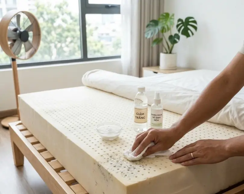Phải làm thế nào khi nệm cao su bị mốc!?